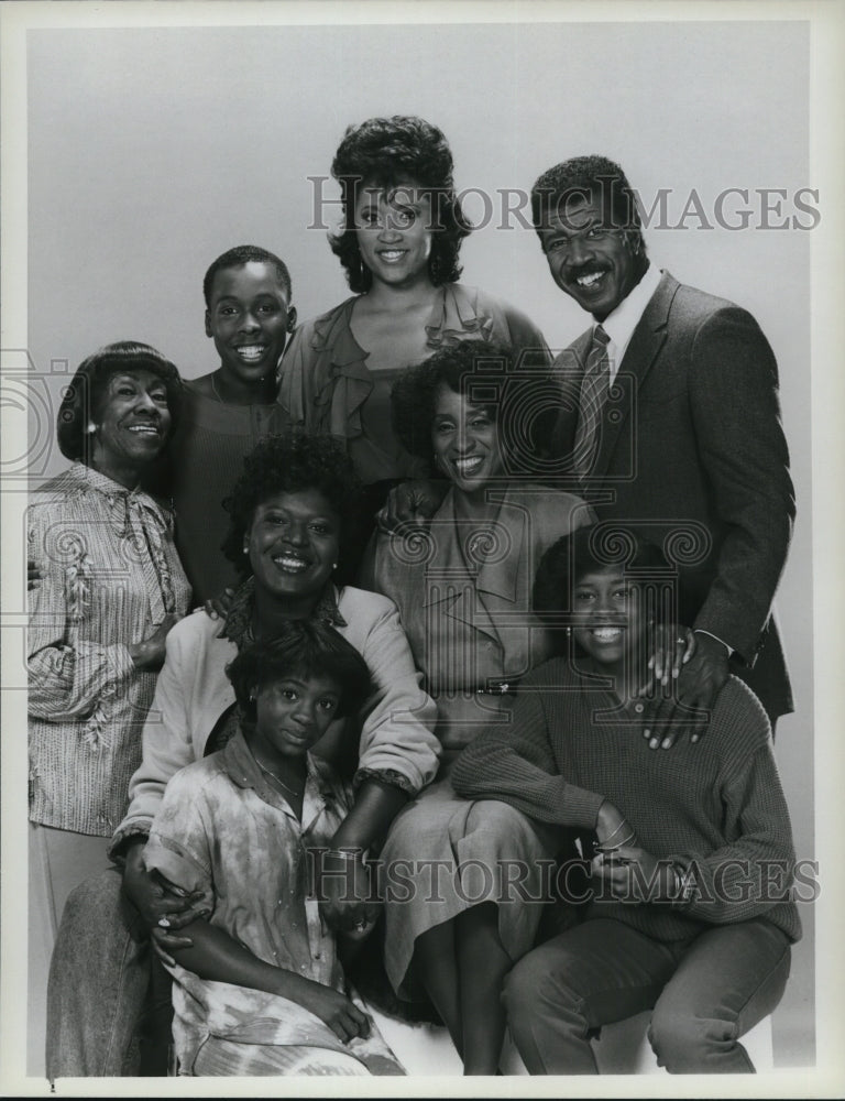 1986 Press Photo Kia Goodwin, Helen Martin, Curtis Baldwin in 227-Historic Images