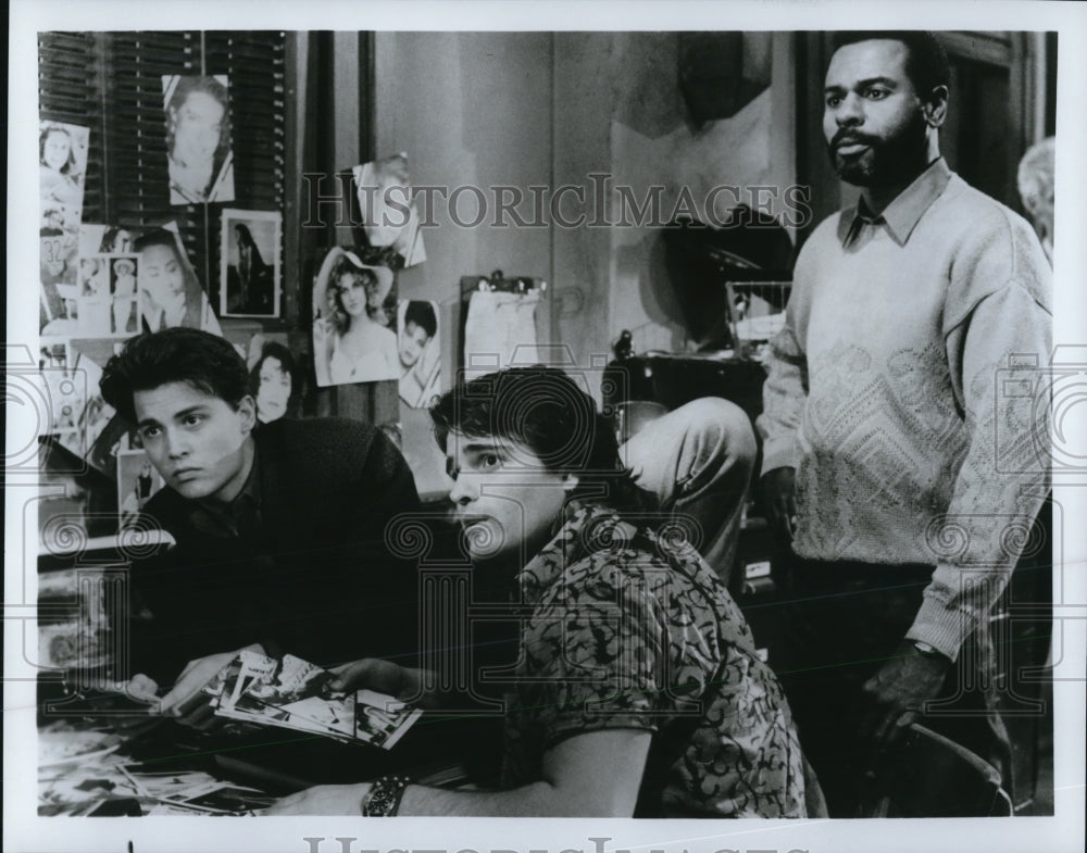 Undated Press Photo Johnny Depp Peter DeLuise Steven Williams "21 Jump Street" - Historic Images