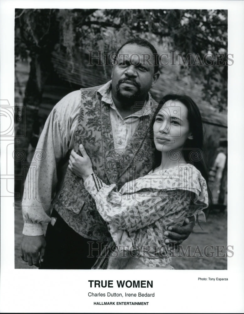 Undated Charles Dutton and Irene Bedard star in True Women - Historic Images