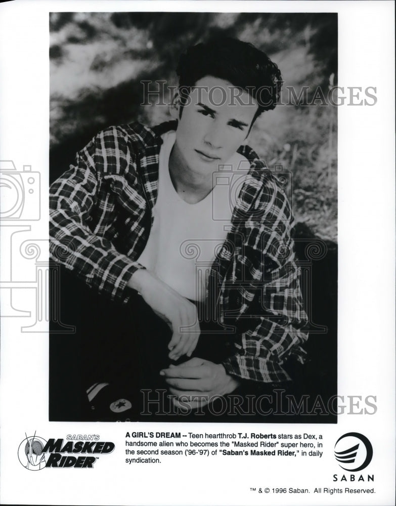 1996 T.J. Roberts stars as Dex in Saban's Maked Rider - Historic Images