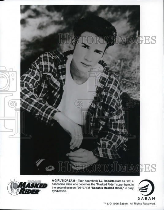 1996 T.J. Roberts stars as Dex in Saban's Maked Rider - Historic Images