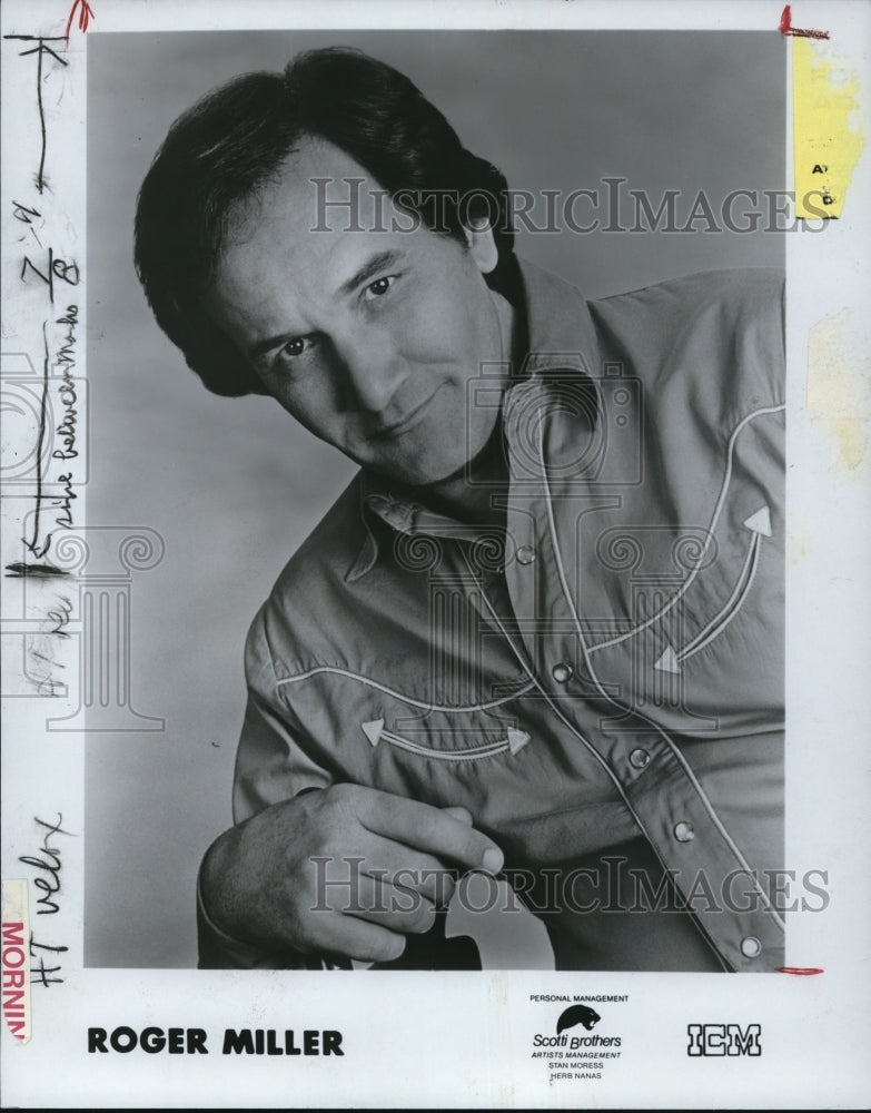 1983 Press Photo Roger Miller Musician- Historic Images