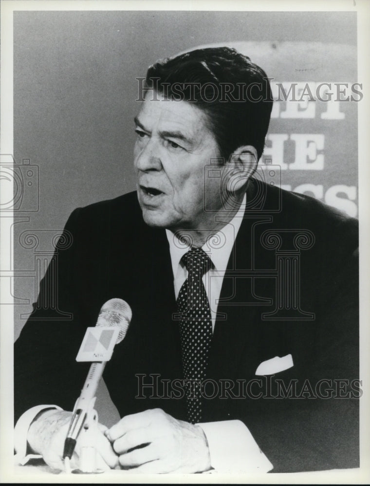 1976 Press Photo Presidential Candidate Ronald Reagan on Meet the Press - Historic Images