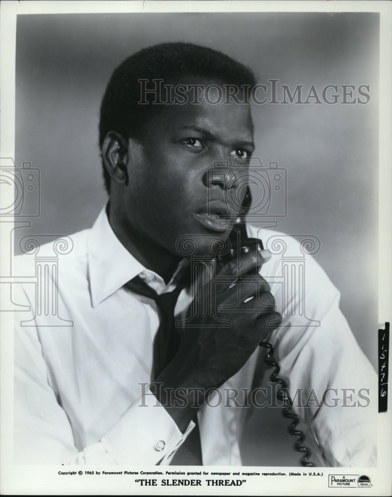 1966 Sidney Poitier stars as Alan Newell in The Slender Thread - Historic Images