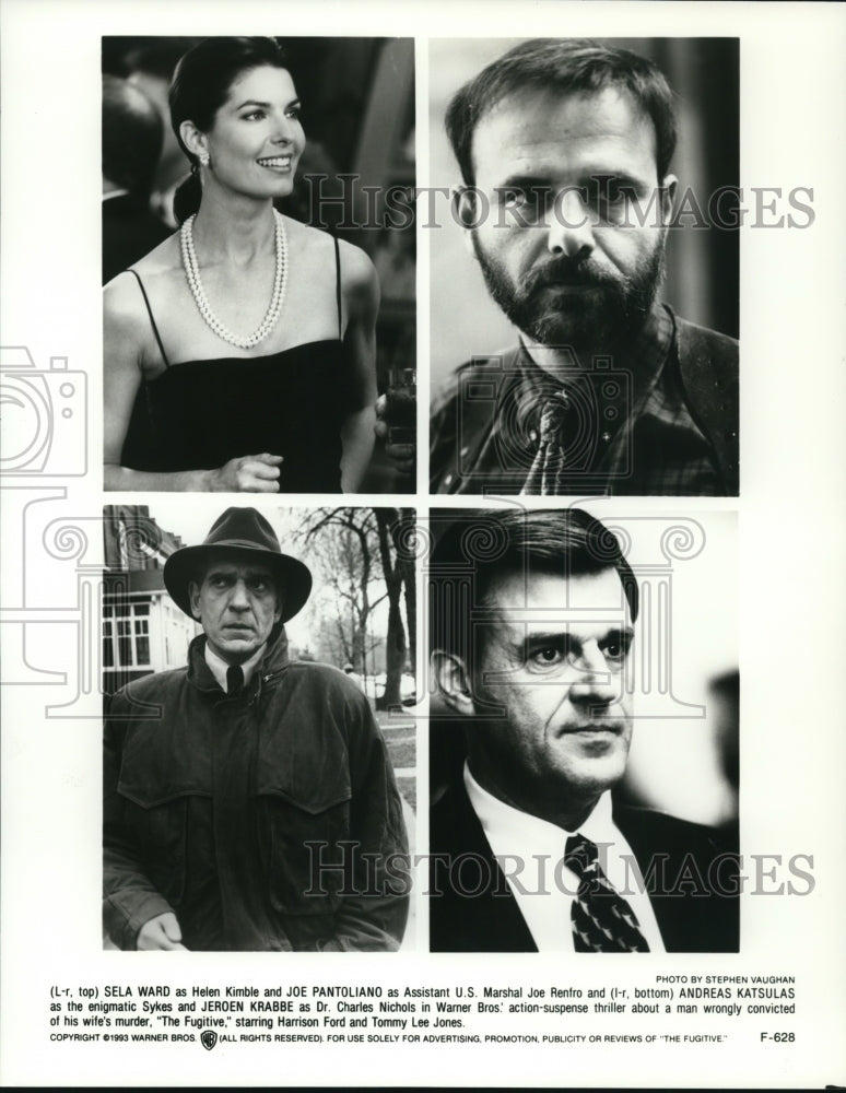 1994 Sela Ward Helen Kimble Joe Pantoliano in "Fugitive" - Historic Images