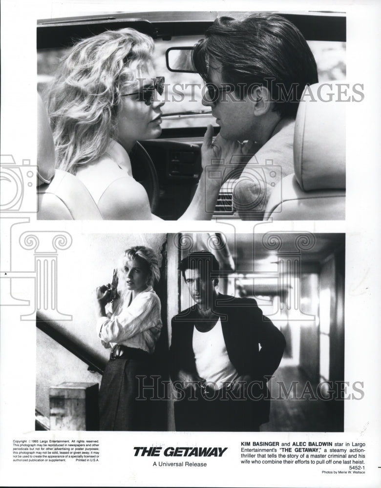 1995, Kim Basinger and Alec Baldwin in &quot;The Getaway&quot; - cvp48847 - Historic Images