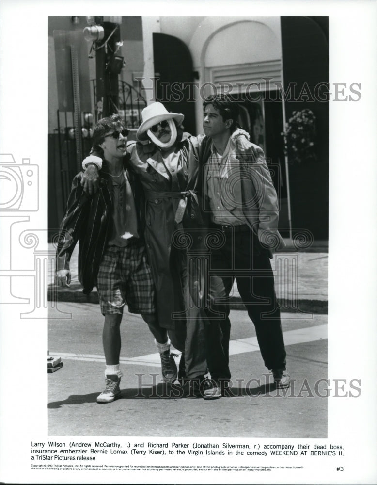 1994 Andrew McCarthy Jonathan Silverman &quot;Weekend At Bernies II&quot;-Historic Images