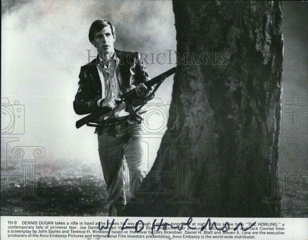 1981 Press Photo Dennis Dugan in The Howling - cvp48987 - Historic Images