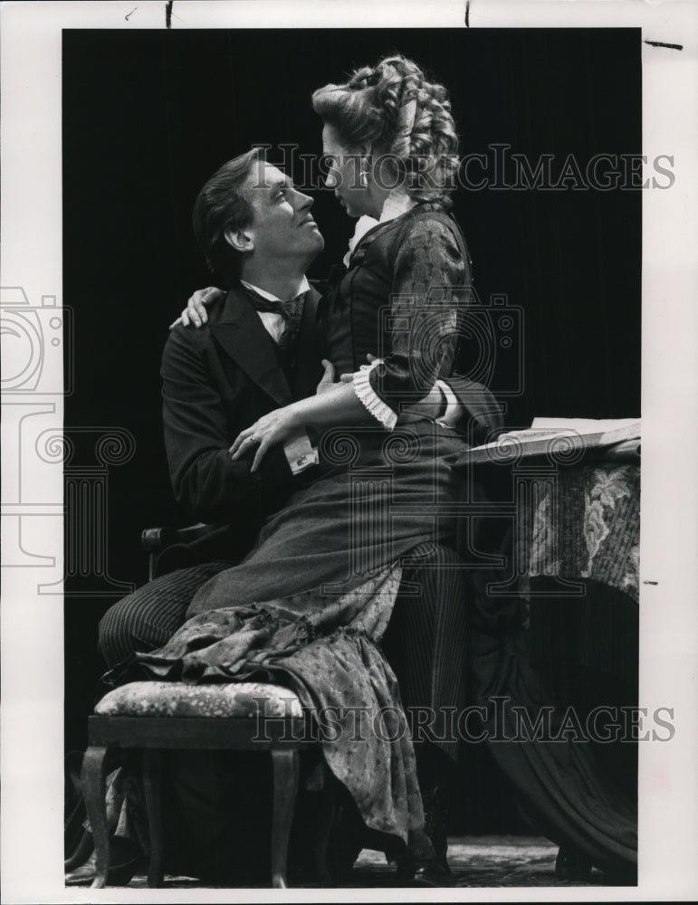 Undated Press Photo Randy Danson & Mark Metcalf in A Doll's House - cvp49105- Historic Images