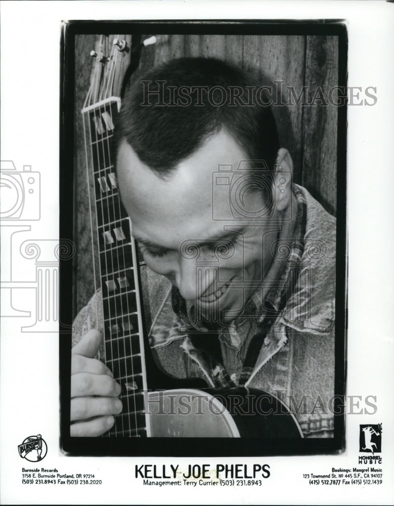 Undated Press Photo Kelly Joe Phelps Blues Folk Singer Songwriter and Guitarist- Historic Images