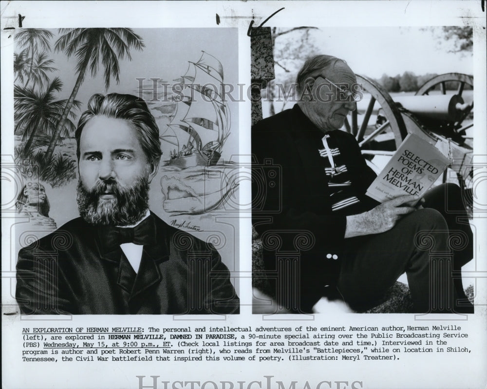 1994 Press Photo Herman Melville "Damned In Paradise" - cvp49581-Historic Images