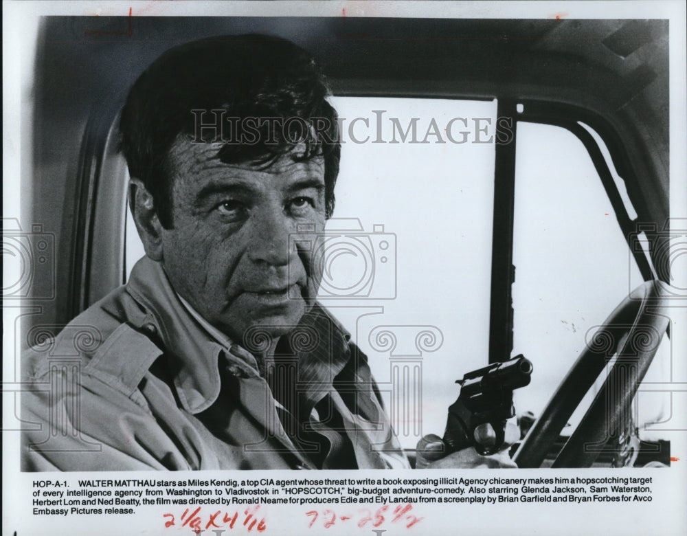 1980 Press Photo Walter Matthau in "Hopscotch" - cvp49582 - Historic Images