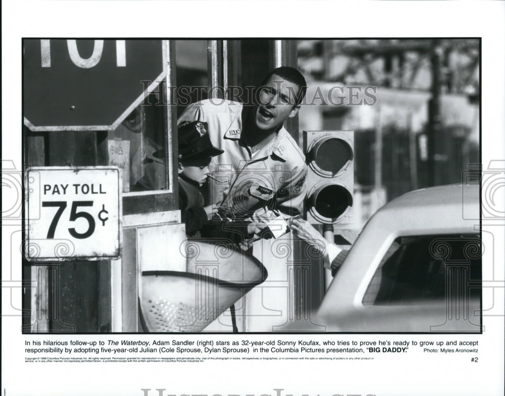 1999, Adam Sandler stars as Sonny Koufax in Big Daddy - Historic Images