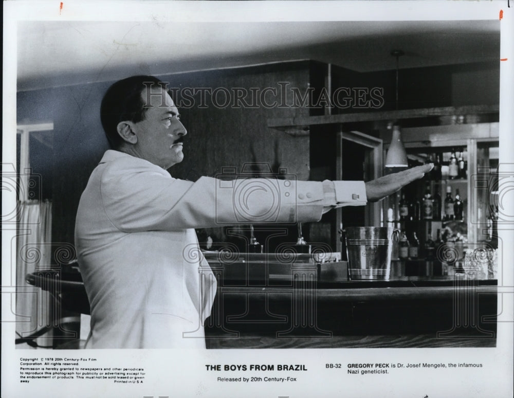 1978 Press Photo Greogry Peck in &quot;The Boys From Brazil&quot; - cvp49972 - Historic Images