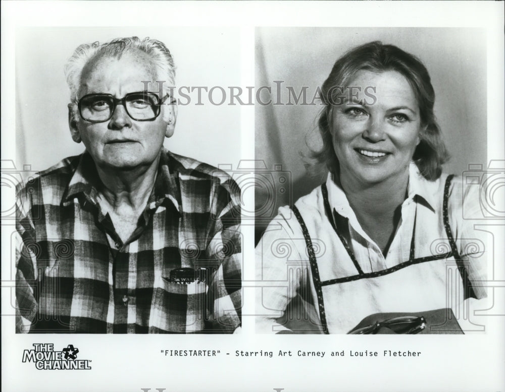 1985 Art Carney and Louise Fletcher in Firestarter  - Historic Images