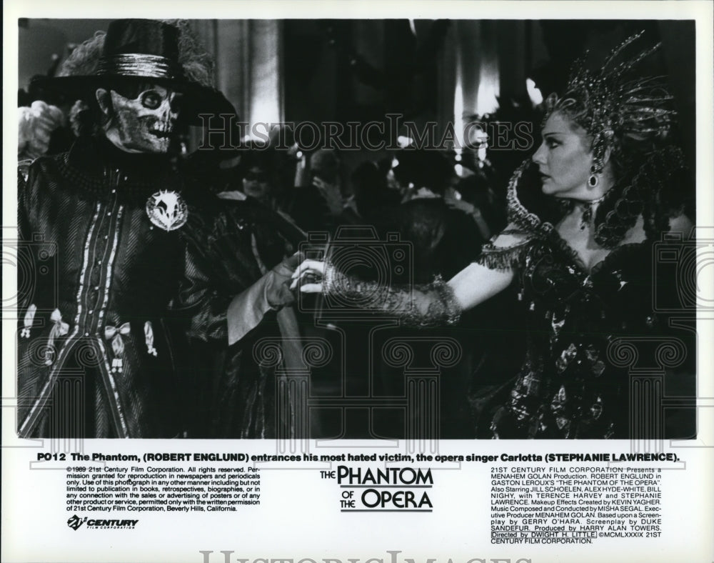 1989 Robert Englund & Stephanie Lawrence in The Phantom of the Opera - Historic Images