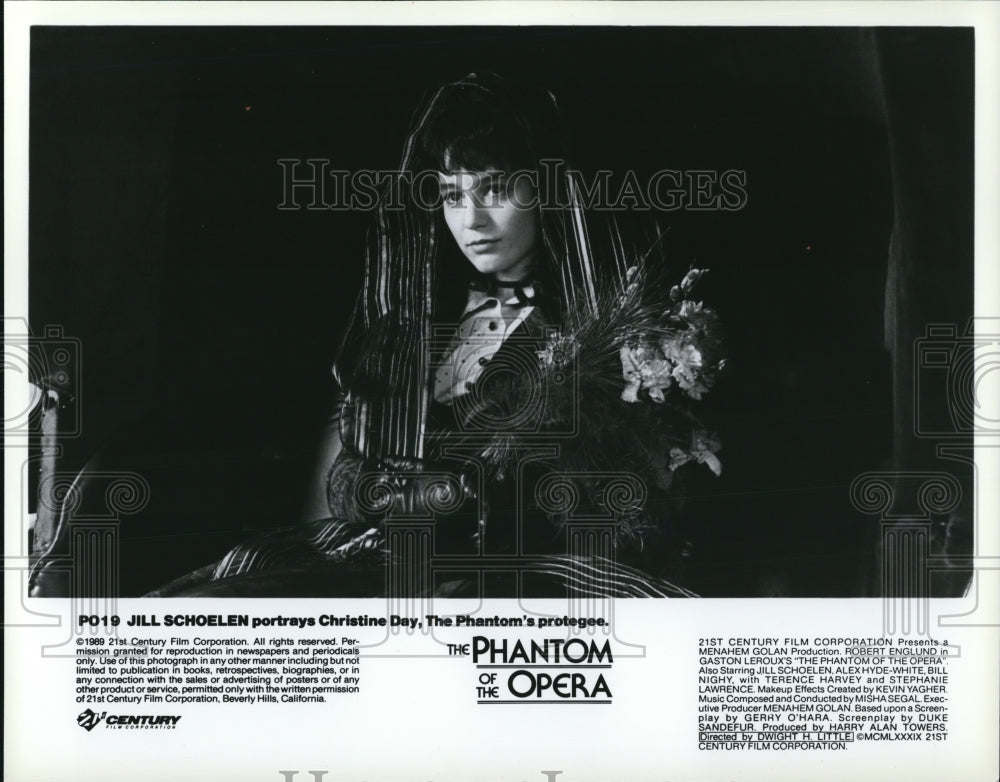 1989 Press Photo Jill Schoelen in The Phantom of the Opera - cvp50097- Historic Images