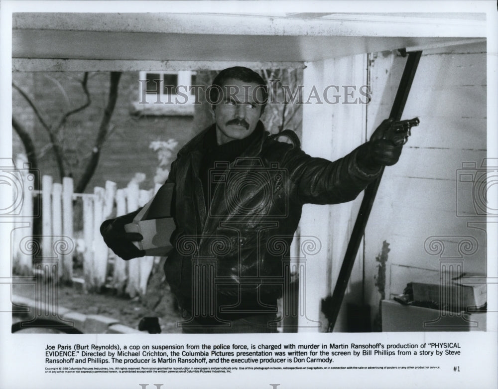 1989 Burt Reynolds in Physical Evidence - Historic Images
