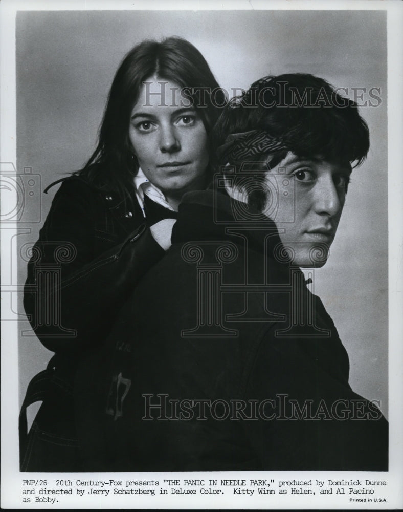 1971 Press Photo Al Pacino & Kitty Winn in The Picnic in Needle Park - cvp50189-Historic Images