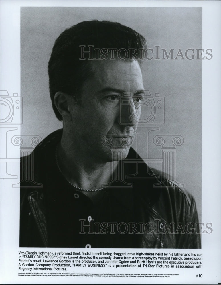 1989 Press Photo Dustin Hoffman in Family Business - cvp50234-Historic Images