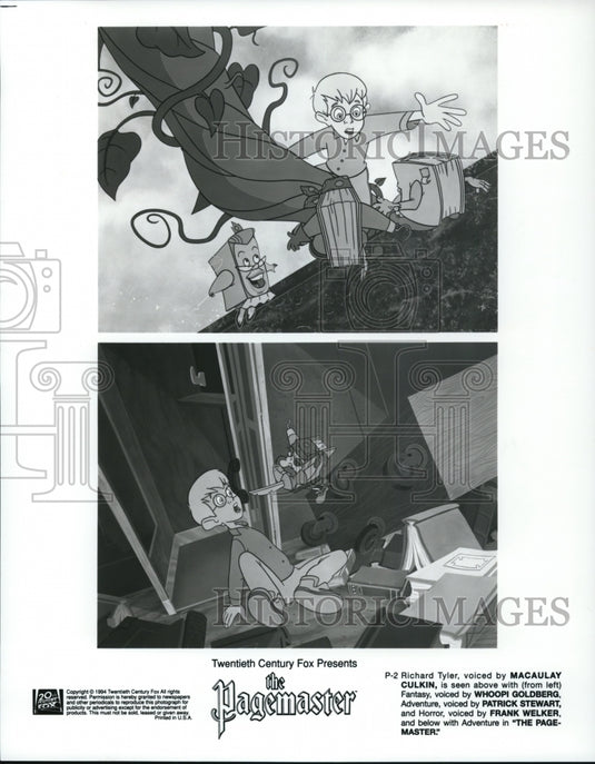 1994, Scenes from animated cartoon movie The Pagemaster - cvp50432 - Historic Images