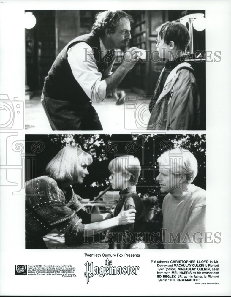 1995, Christopher Lloyd Macaulay Culkin Ed Begley Jr. Mel Harris - Historic Images