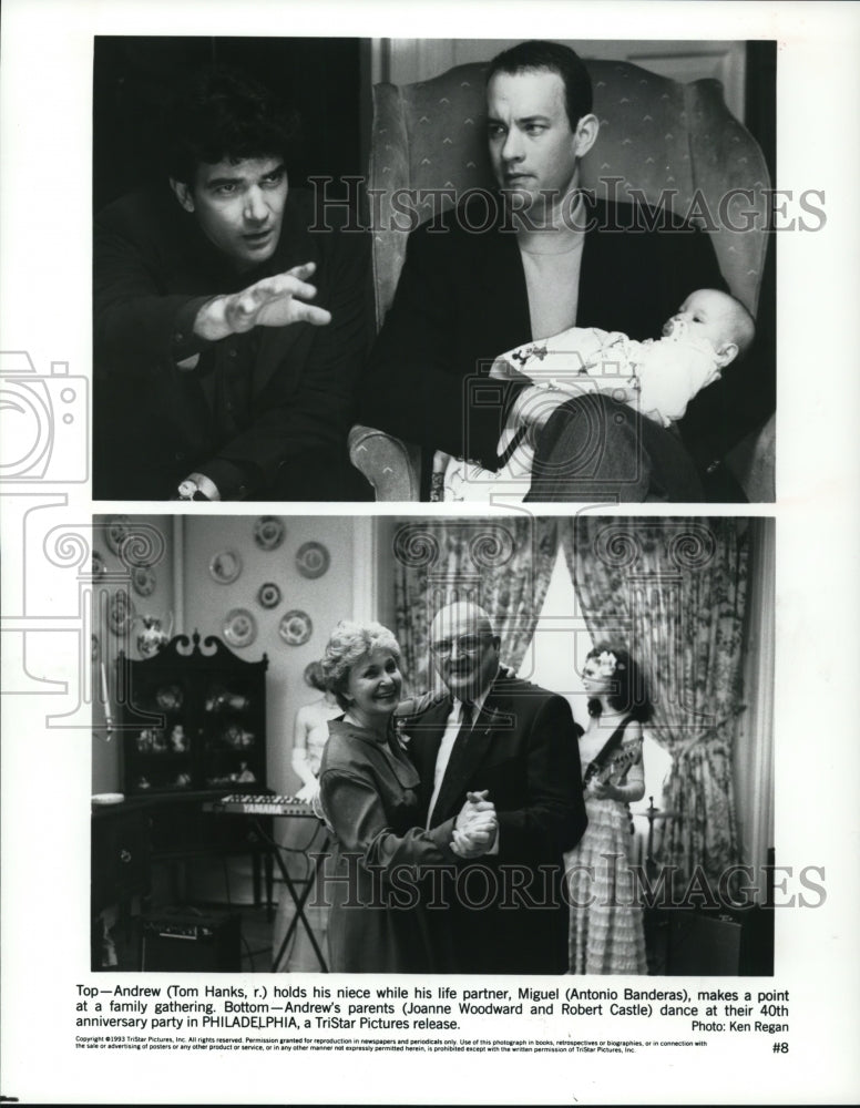 1993 Tom Hanks & Antonio Banderas in Philadelphia - Historic Images