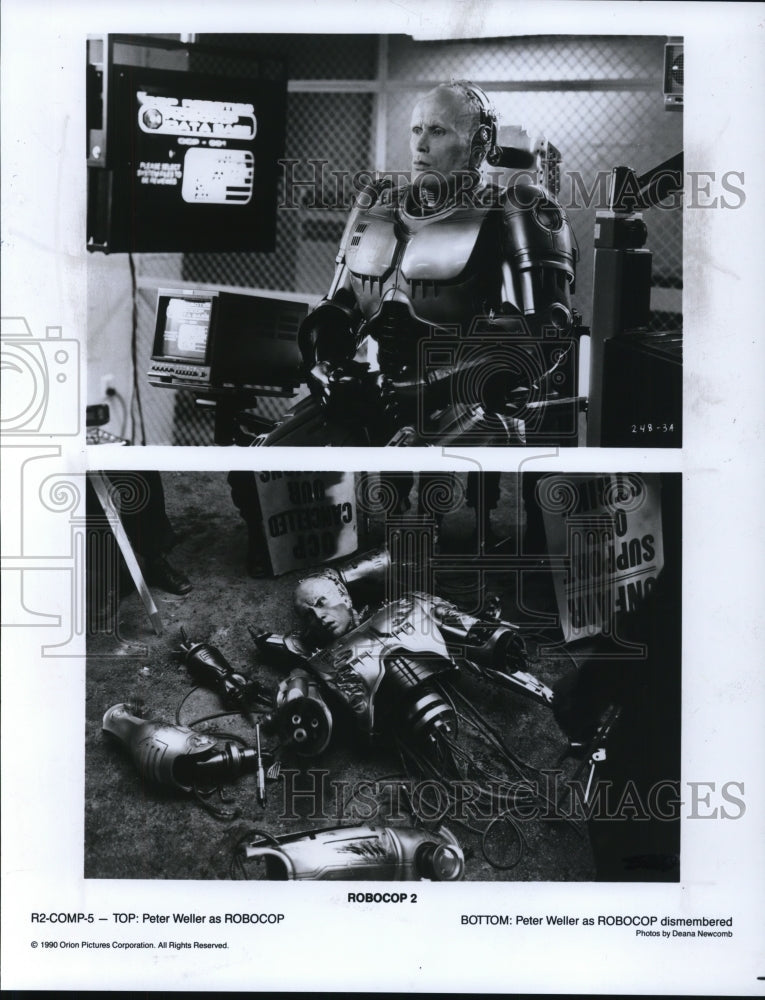 1990 Peter Weller on Robocop 3 - Historic Images