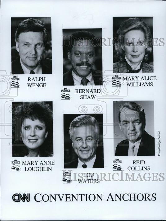 Undated Press Photo CNN Convention Anchors - cvp50498 - Historic Images