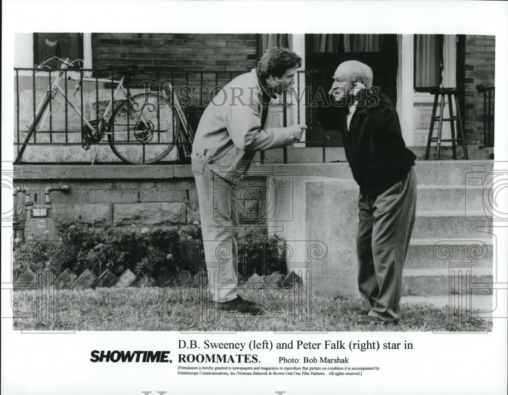 1996 Press Photo D.B. Sweeney and Peter Falk star in Roommates - cvp50730 - Historic Images