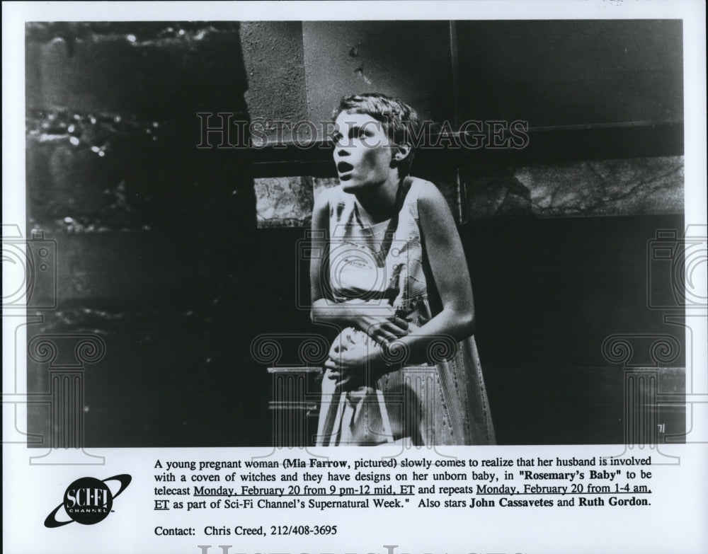 1998 Mia Farrow stars in the title role in Rosemary&#39;s Baby - Historic Images