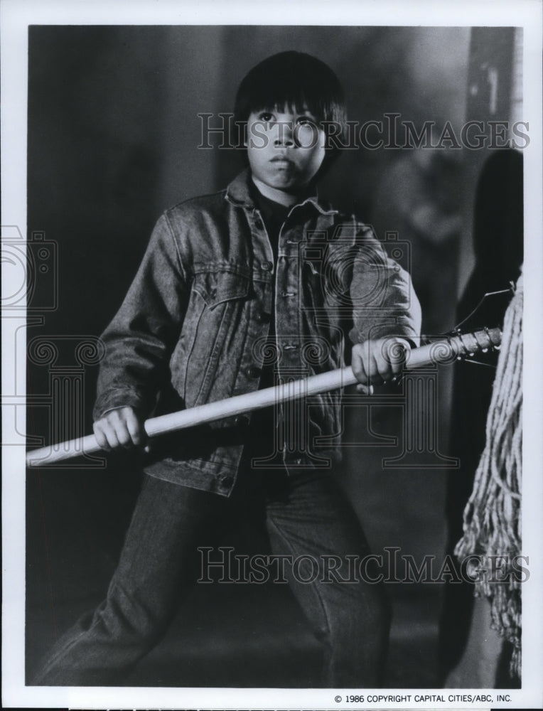 1986 Press Photo Ernie Reyes Jr in The Last Electric Knight - cvp51126- Historic Images
