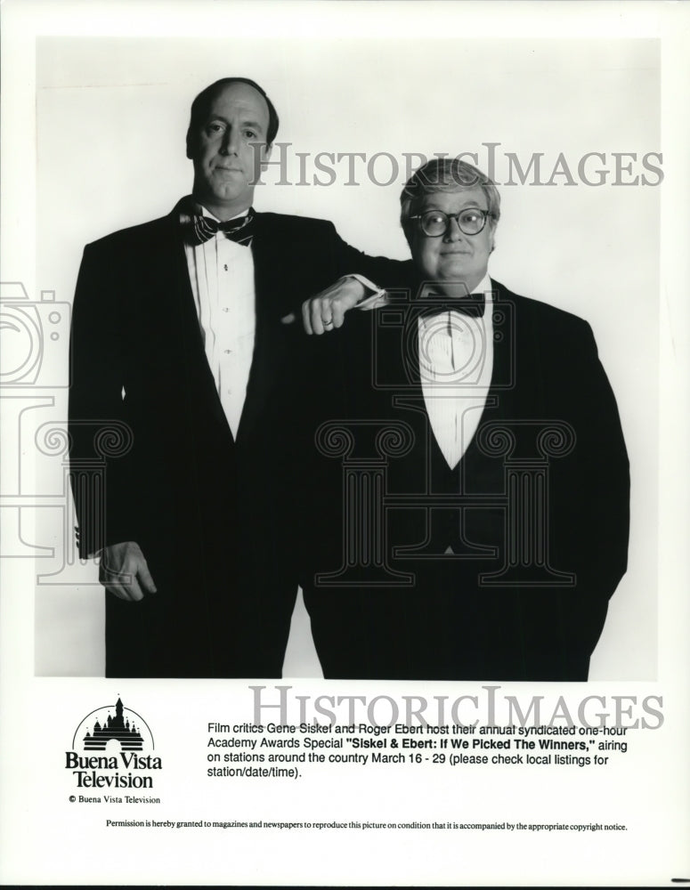 1992 Film Critics Gene Siskel and Robert Ebert on Siskel &amp; Ebert - Historic Images