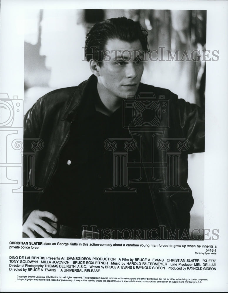 1991 Christian Slater in Kuffs - Historic Images