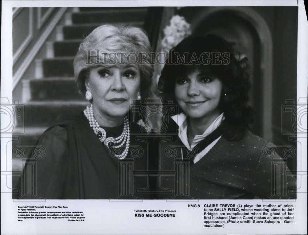 1982 Claire Trevor and Sally Field star in Kiss Me Goodbye - Historic Images