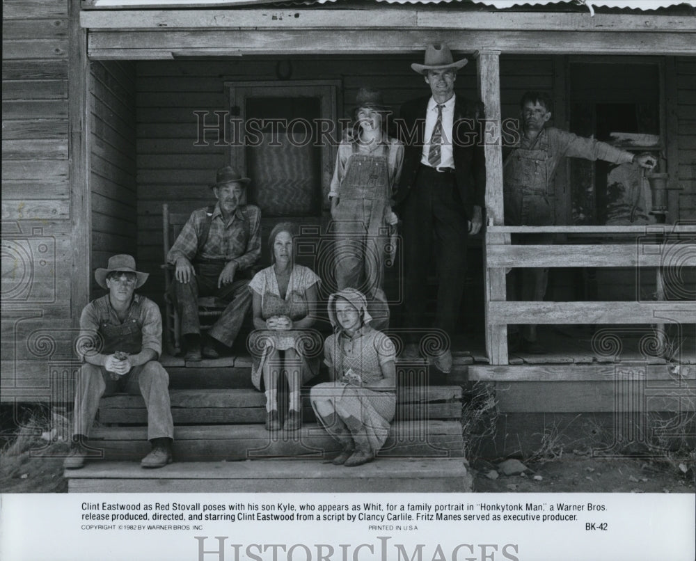 1983 Clint Eastwood with son Kyle in "Honkytonk Man" - Historic Images