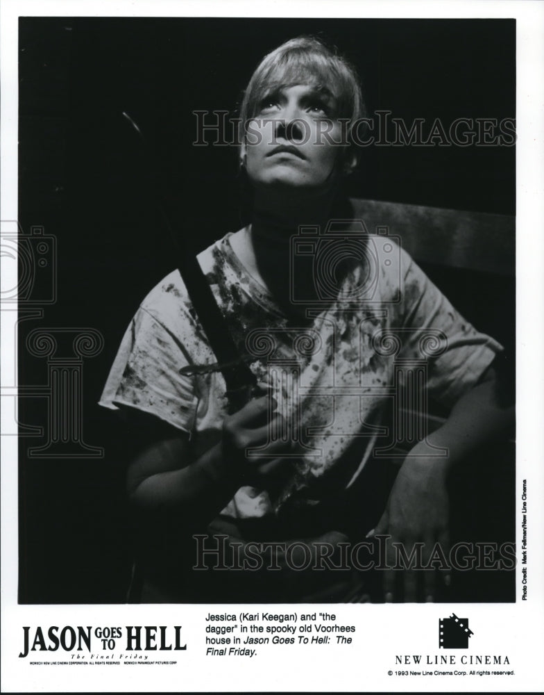 1994 Kari Keegan stars as Jessica in Jason Goes to Hell Final Friday - Historic Images