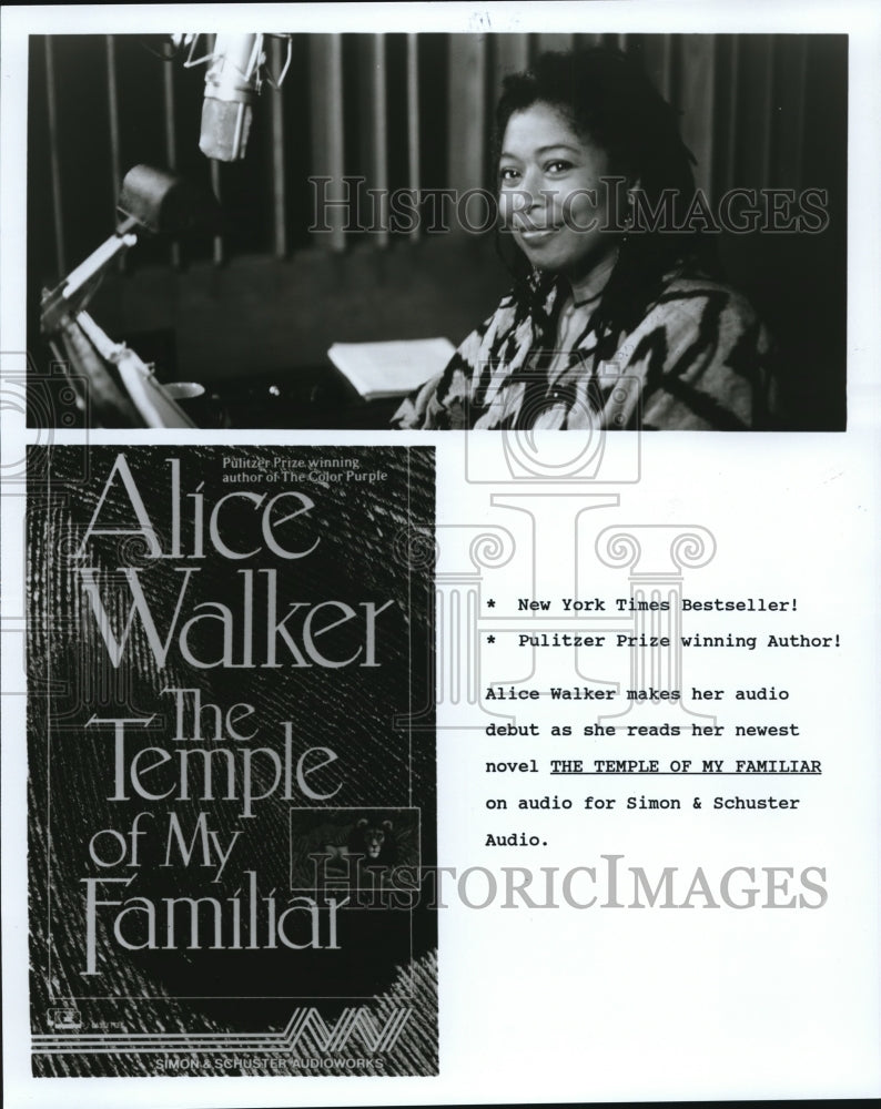 1989 Press Photo Alice Walker Author of The Temple of My Familiar- Historic Images
