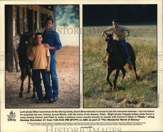 Undated Press Photo Brian Kerwin and Lucas Black in Flash - cvp52413 - Historic Images