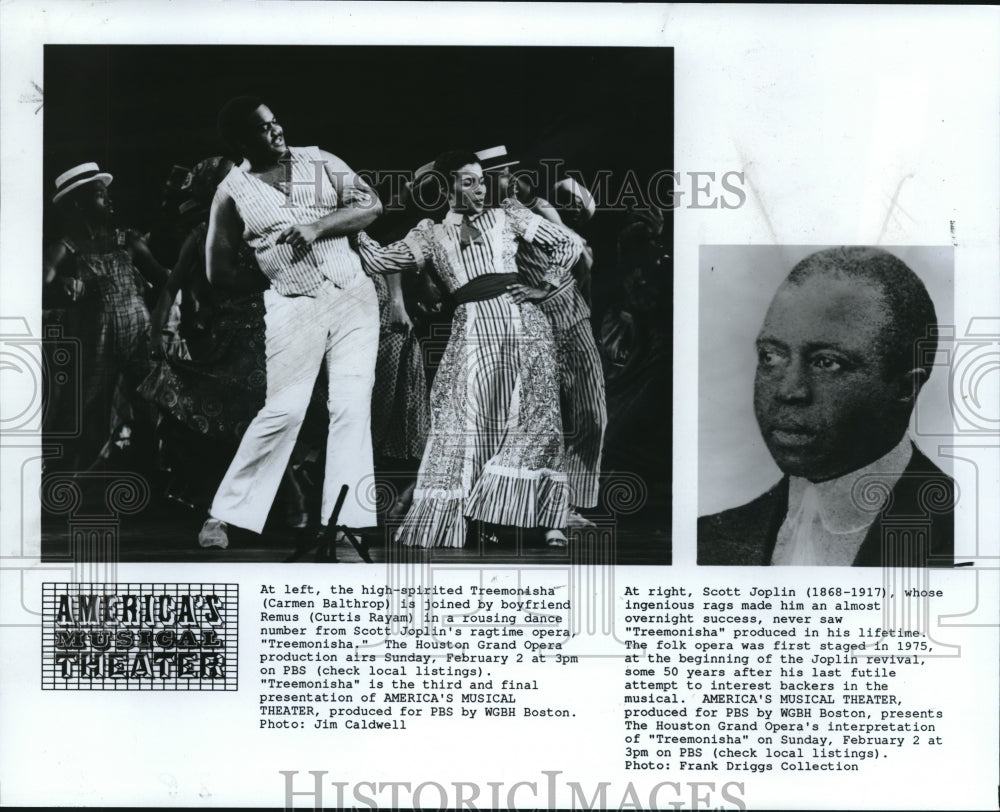 1986 Carmen Balthrop Curtis Rayam Scott Joplin in Treemonisha Opera - Historic Images