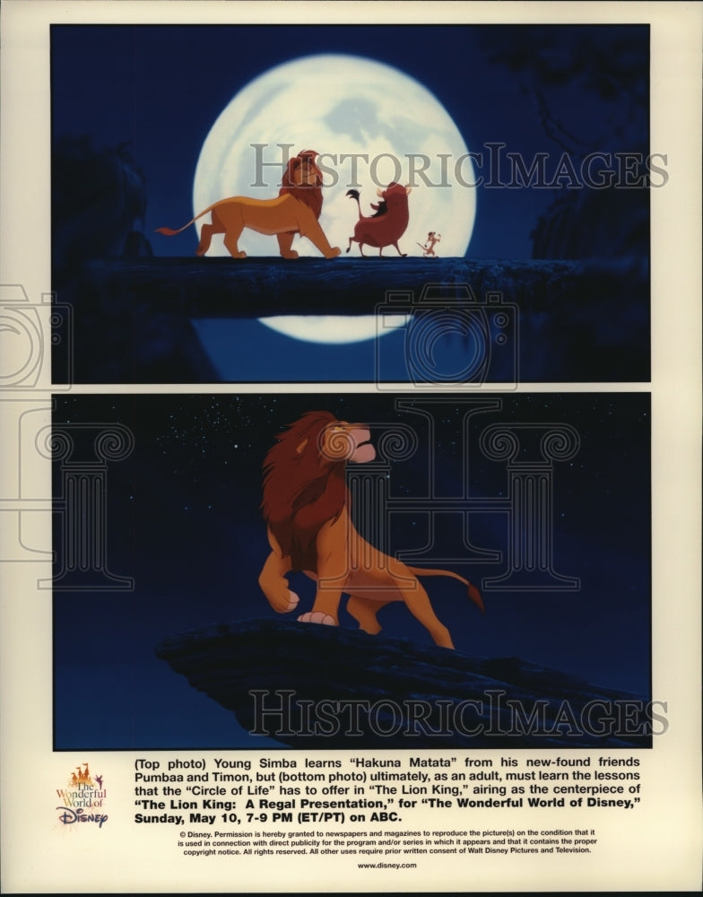 Undated Scenes from Walt Disney's The Lion King - Historic Images