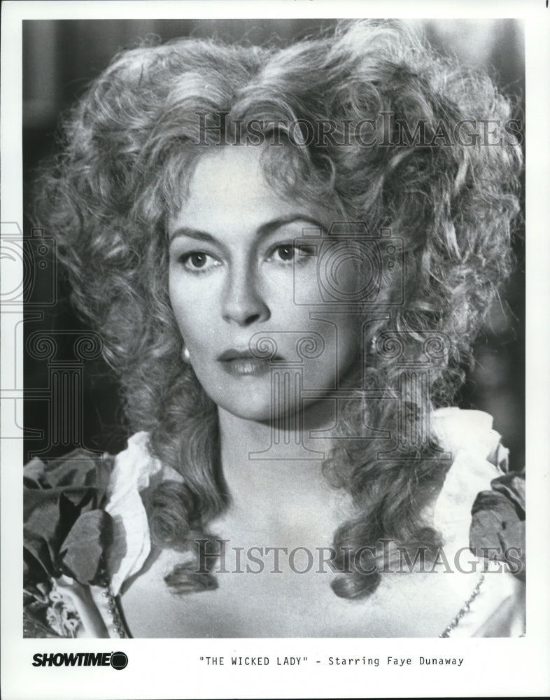 1985 Press Photo Faye Dunaway in The Wicked Lady - cvp52730 - Historic Images