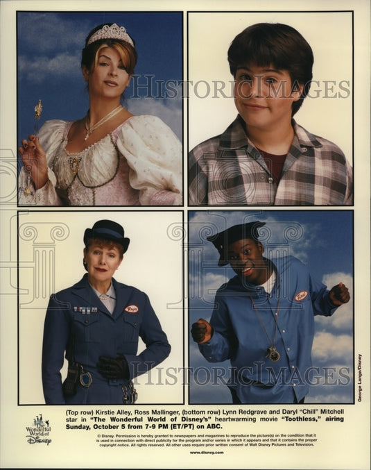 Undated Press Photo Kirstie Alley Ross Mallinger Lynn Redgrave In Toothless- Historic Images