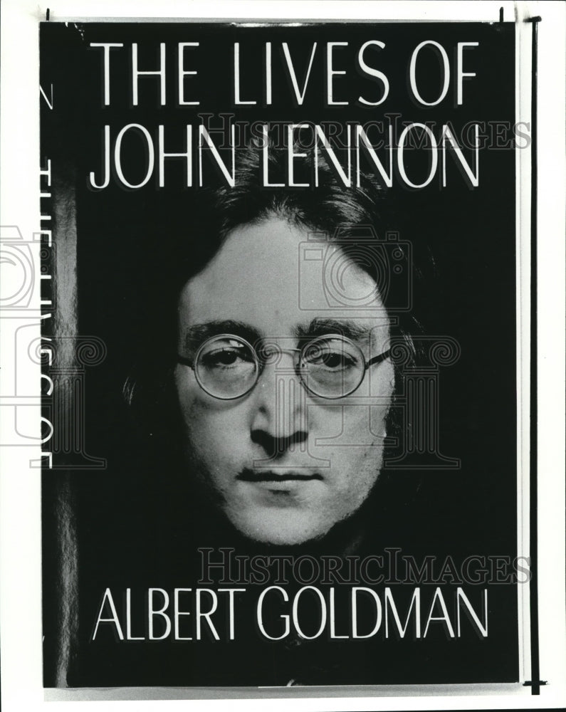 1988 Press Photo Book Cover The Lives of John Lennon by Albert Goldman - Historic Images