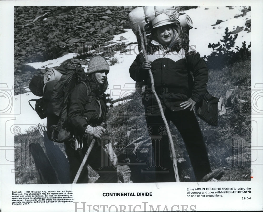 1981 John Belushi and Blair Brown star in Continental Divide - Historic Images