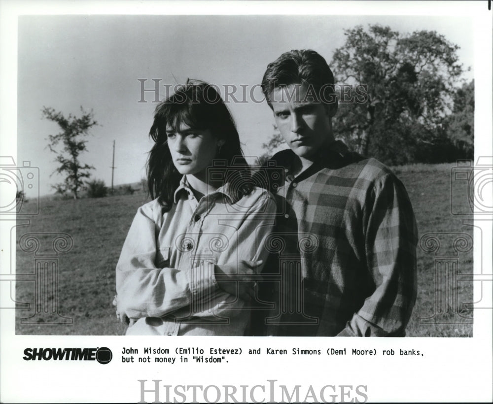 1998 Demi Moore Emilio Estevez In Wisdom - Historic Images