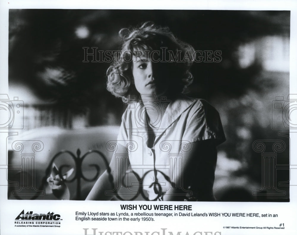 1987 Press Photo Wish You Were Here Emily Lloyd - cvp52997- Historic Images