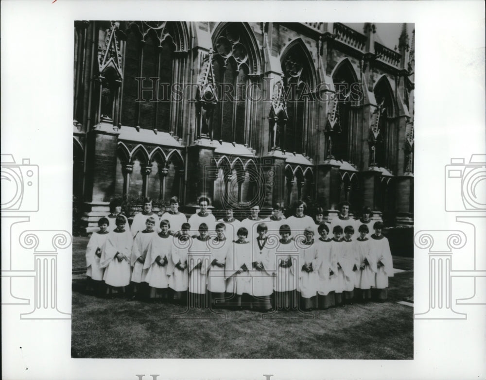1986 Press Photo St John's College Choir - Historic Images