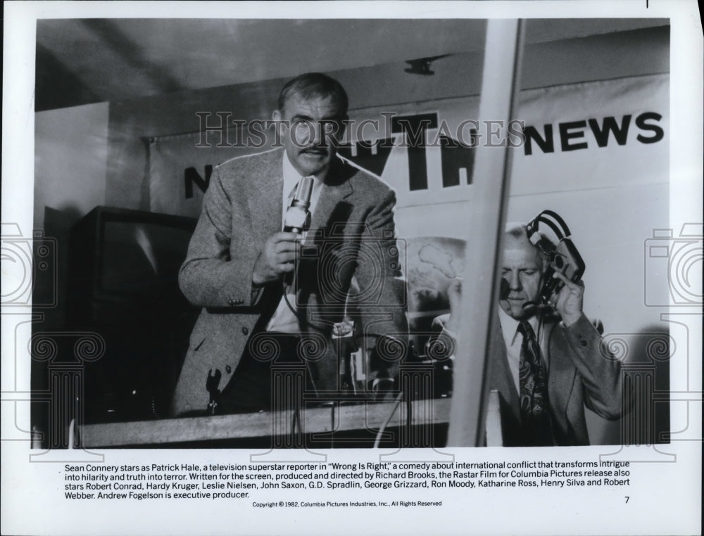 1982 Sean Connery in Wrong is RIght - Historic Images