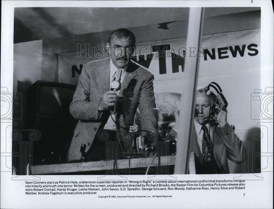 1982 Sean Connery in Wrong is RIght - Historic Images